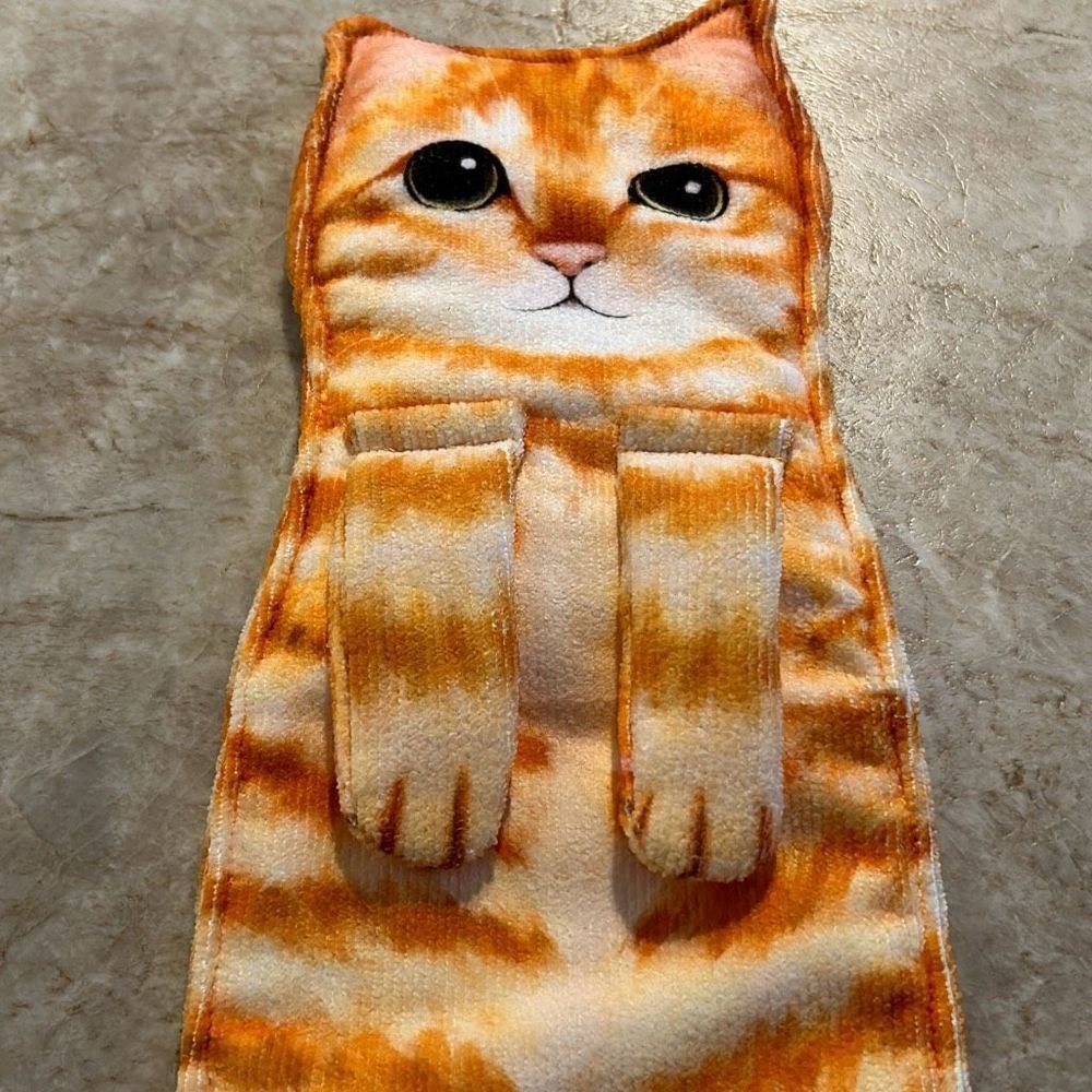 Fun Cat Hand Towel NWOT